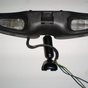 Lighted rearview mirror