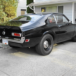 My 1970 V8 Factory Black Maverick:)