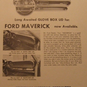 Rare Tray Glove Box Door