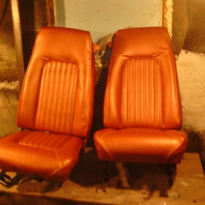 My 74 Grabber Orange Bucket Seats