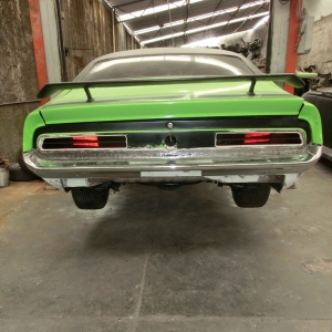 Rear View With Tail Lights