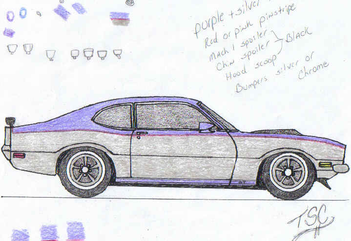 ford maverick drawing