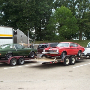 Tim Wilmoth & Seth Roberts all loaded and on the way to the Roundup.