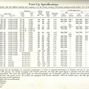 Maverick and Comet timing Specs