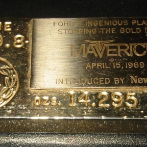 Maverick Gold Bar Paper Weight