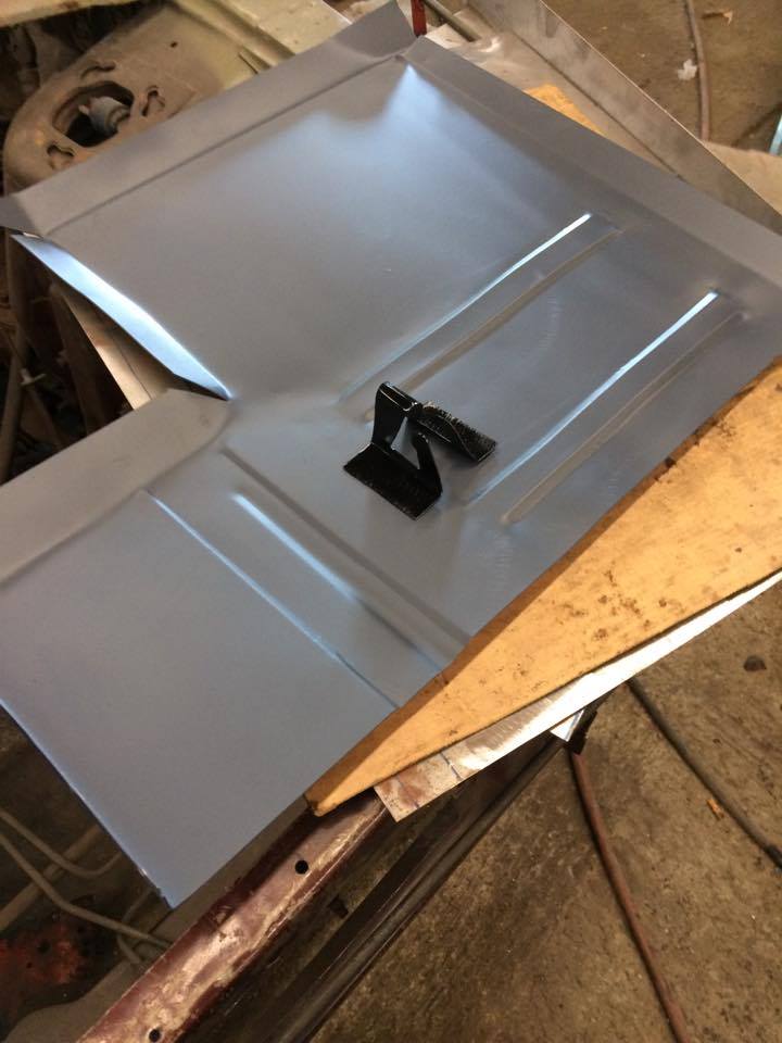 Under Rear Seat Floor Pan Repair Kit,, with or With out Lower rear seat Lach bracket.